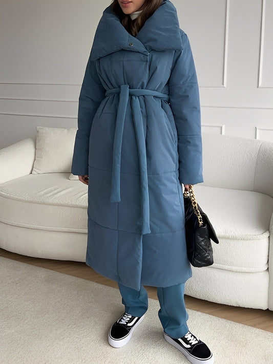 SZUNARI | Pikowana Kurtka Długa