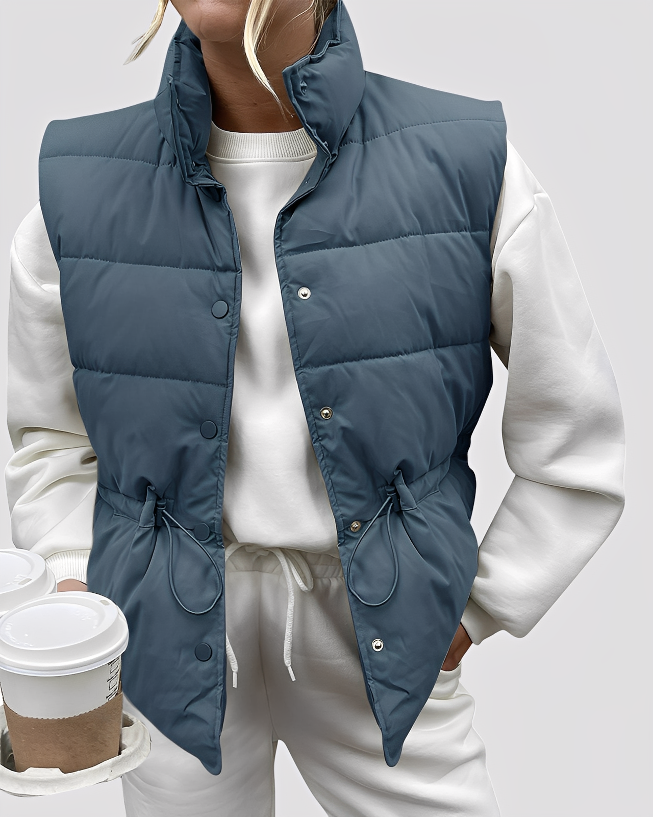 SZUNARI | Kamizelka Pikowana – Aimee Light Warmth