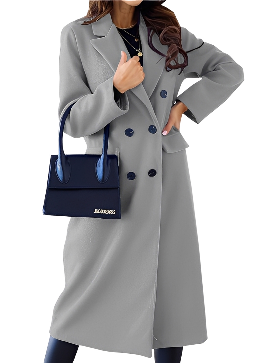 SZUNARI | Dwurzędowy Płaszcz Elegancki