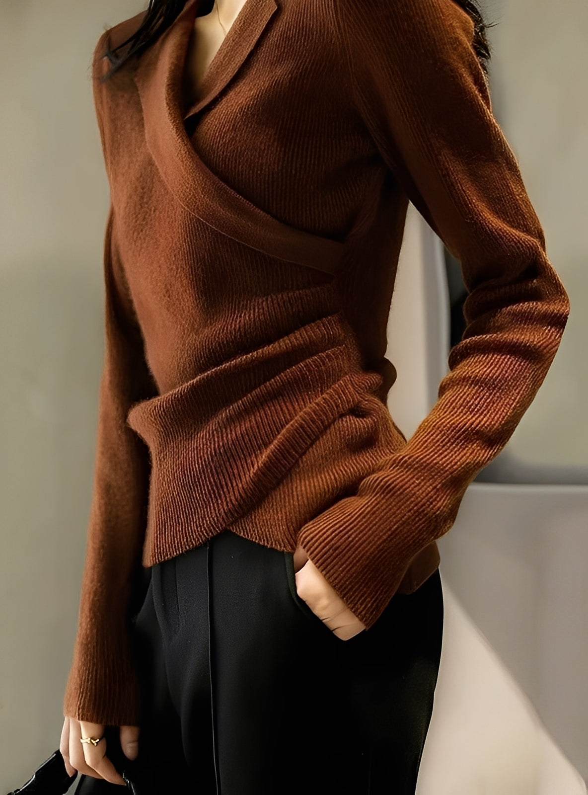 SZUNARI | Sweter Klasyczny – Kaelee Soft Knit