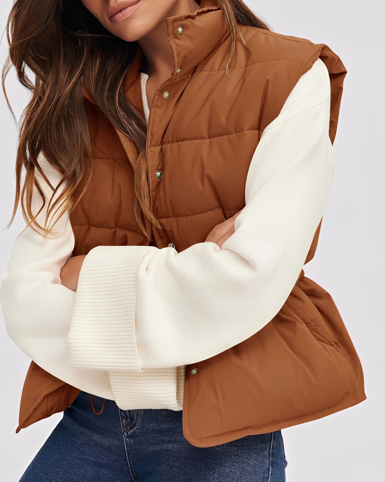 SZUNARI | Kamizelka Pikowana – Aimee Light Warmth