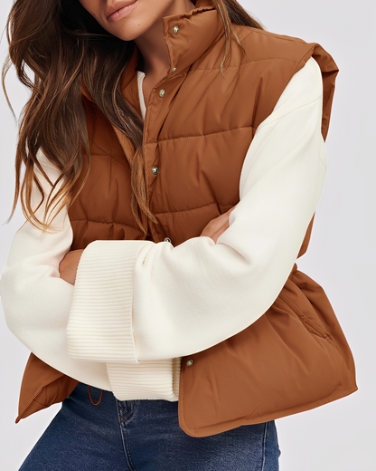 SZUNARI | Kamizelka Pikowana – Aimee Light Warmth