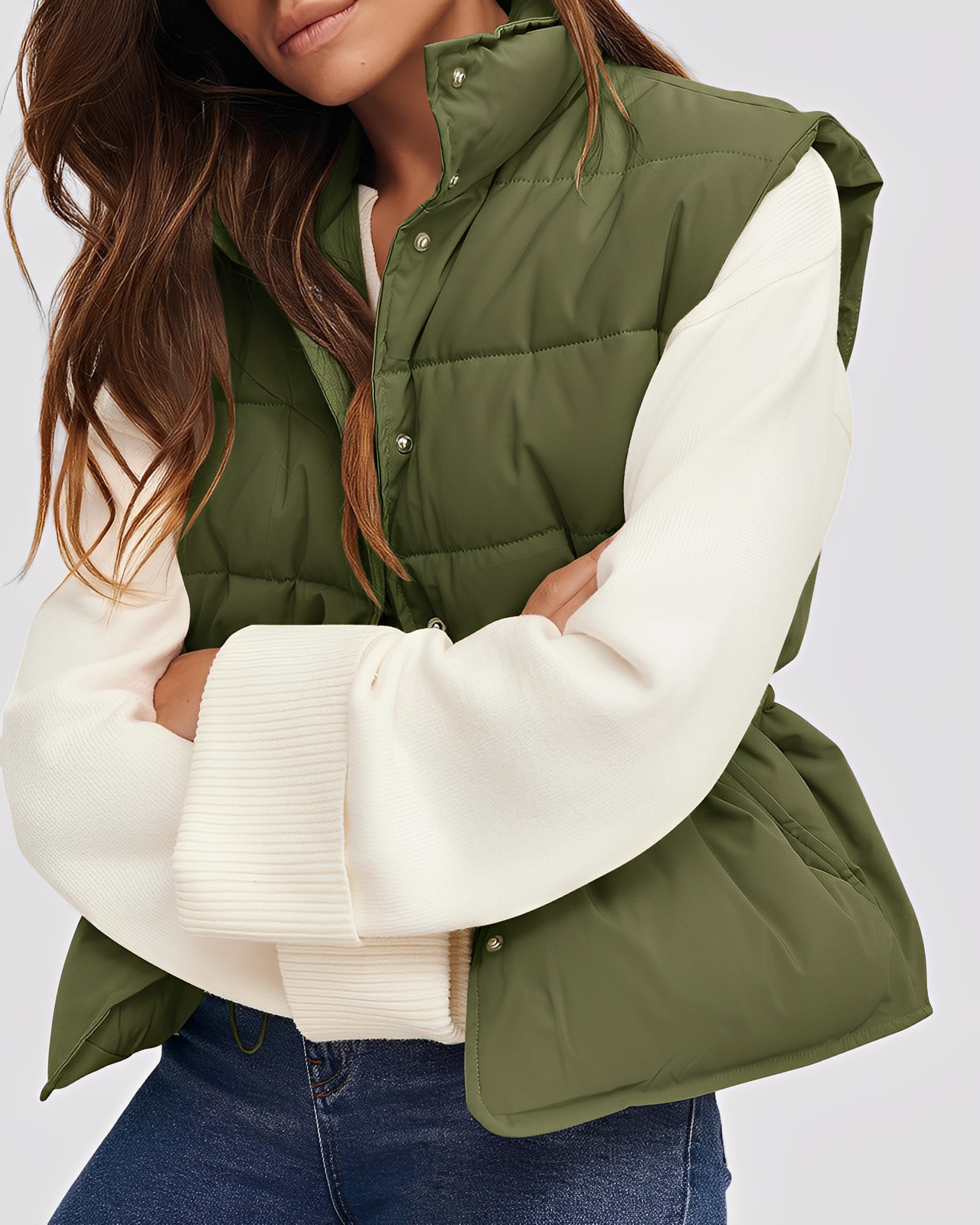 SZUNARI | Kamizelka Pikowana – Aimee Light Warmth