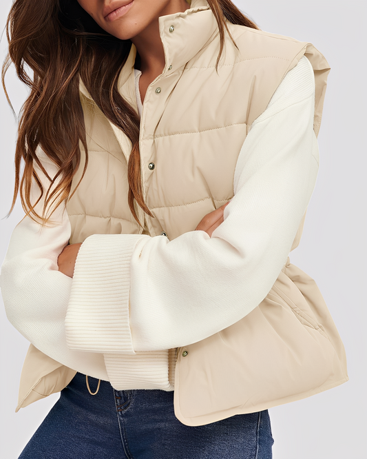 SZUNARI | Kamizelka Pikowana – Aimee Light Warmth