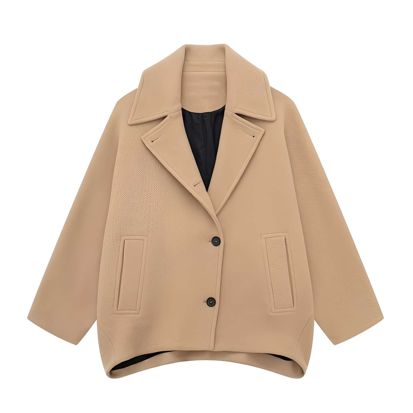 SZUNARI | Płaszcz Damski – Krótka Elegancja