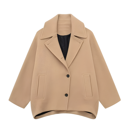 SZUNARI | Płaszcz Damski – Krótka Elegancja